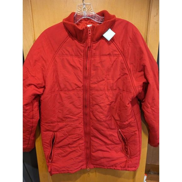 HOLLISTER RED PUFFER JACKET/COAT SIZE‎ Small Nylon/Poly - Picture 1 of 4